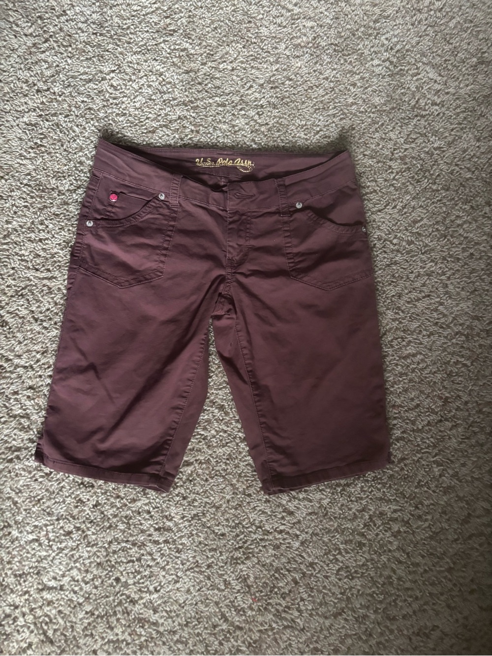 U.S. Polo Assn. Burgundy Bermuda Shorts